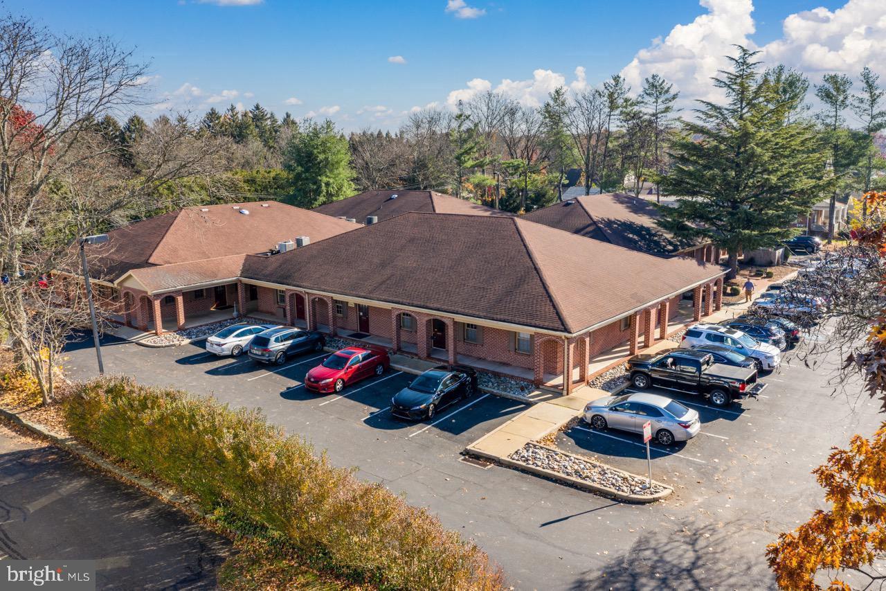 Fabulous professional office space is now available, right in the heart of Doylestown Borough, Bucks County, PA. The Atrium complex is conveniently located on Main Street in Doylestown and is occupied by medical, insurance and other professional businesses. W2 features multiple office suites, a finished lower level, a bathroom and a kitchenette. There are two main level entrances along with direct access to the parking lot which includes free parking. A short walk to town for restaurants and shops. Minutes from PA 202 and 611.