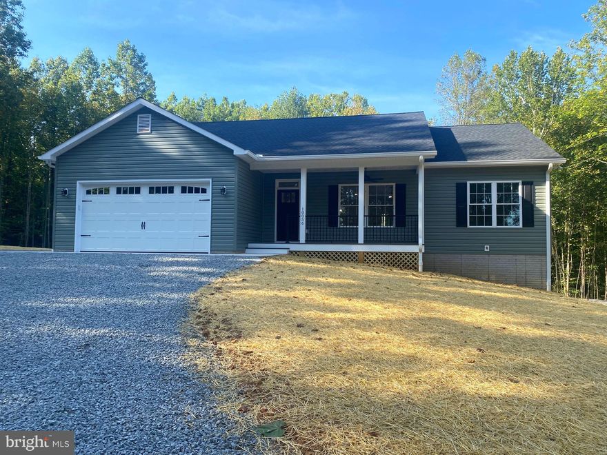 This was a land listing but now converted to a Custom home for buyer on 11.55 acres. Over 1600 square feet finished,  new construction ready end of Sept -  3BR; 2 BA home just off of S. Merrimac Rd minutes to Town. Many upgrades included from 9' wall heights, granite countertops, stainless appliance, kitchen island, oil rubbed bronze hardware throughout to custom 5" oak  flooring, custom tile floors and walk in shower in MBR bath w/frameless door. Several other custom upgrades. Walkout basement, unfinished with rough in plumbing for future bath and huge rec space to enjoy, 4 BR drain field installed for future expansion, two car garage, and 16'x12' rear deck. Very pretty wooded lot.  Work from home on high speed internet call provider to set up. Tax Map 49-23 (residue).