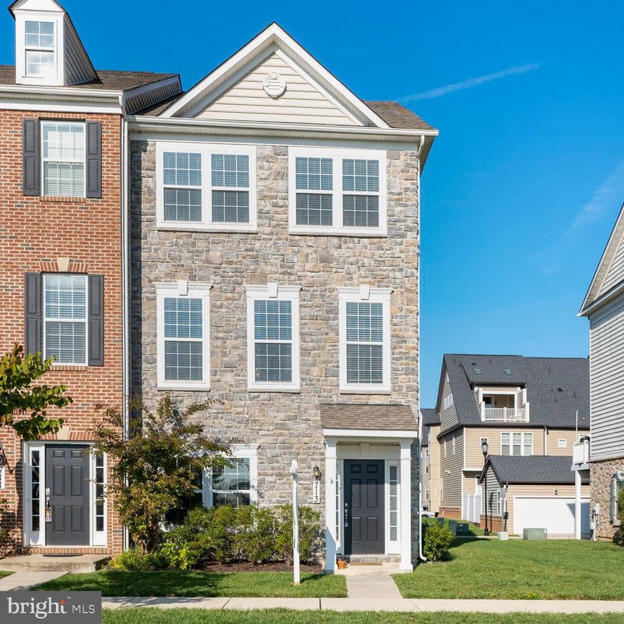 Charming End Unit Townhome in the Desirable East Church Community

Welcome to this stunning end unit home with a captivating stone front exterior and an inviting covered porch entrance. Located in the sought-after East Church Community, this home boasts an open floor plan filled with natural light, three finished levels, and a wealth of features that make it a true gem. With 3 bedrooms, 2 full baths, and 2 half baths, you'll enjoy nearly 2,200 total square feet of comfortable living space.

Impressive Gourmet Kitchen
The heart of this home is the gourmet kitchen, which features granite countertops, upgraded cabinets, and stylish hardware. The center island serves as both a convenient seating area and additional prep space, making it a perfect hub for family gatherings and entertaining. Stainless steel appliances, pantry, tile backsplash, and luxurious hardwood flooring complete this fantastic kitchen.

Primary Retreat
The primary bedroom is a true retreat, offering a spacious layout, a walk-in closet, and a beautifully designed en suite bathroom. The en suite bathroom is adorned with ceramic tile flooring, granite countertops, and a generously sized glass-enclosed shower with a convenient seat.

Outdoor Living
Step outside to the large rear deck, a great spot for relaxing or enjoying al fresco dining. Additionally, the property comes with a two-car garage and extra parking on the pad, providing ample space for your vehicles and storage needs.

Community Amenities
The East Church Community offers a wealth of amenities, including a clubhouse with both indoor and outdoor fireplaces, an outdoor pavilion, a playground, common areas, and a sparkling community pool. You'll love the convenience of being within walking distance (just nine-tenths of a mile) to charming Downtown Frederick and the Historic District. Enjoy the vibrant arts scene, signature restaurants, and sidewalk cafes, explore boutique shops, attend outdoor entertainment events, and immerse yourself in the numerous street festivals, farmer's markets, and historic tours that this historic area has to offer.

Don't miss the opportunity to make this beautiful end unit your new home. Schedule a viewing today and experience the best of Frederick living in the East Church Community. Your dream home awaits!