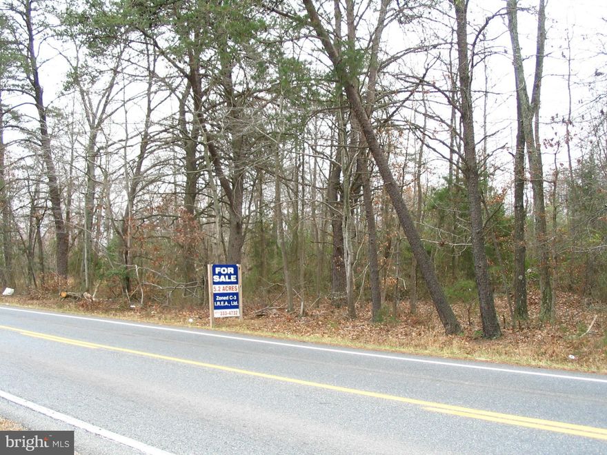 5.2 acres, zoned C-3 commercial on Morris Rd., appx. 1,000 ft. west of the Rte. 1 intersection at Thornburg. 400 ft. frontage on Morris Rd. (Rte. 606). Less than 1/2 mile west of I-95. Property adjacent to Travelers Row Shopping Center. Water and sewer at site. Zoning permits retail and many other commercial uses. $3/sq. ft.  Plat available.  Adjacent 3.12 acres also available (MLS# VASP 221590).
