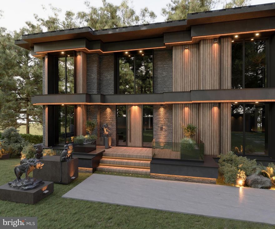 Coming soon in a quiet and convenient enclave in McLean. This spectacular luxury modern estate offers 9,600 square feet of refined living, with the option to add a private pool to create a true resort-style retreat.

Designed for both grand entertaining and everyday elegance, the home showcases striking architecture with porcelain slab exterior detailing, premium finishes by Porcelanosa Group throughout, a dramatic pivot front door, and expansive imported European luxury windows that deliver exceptional natural light, energy efficiency, and soundproofing.

Inside, discover six bedrooms, eight full baths, and a powder room, including: a spa-like primary suite with heated floors and a custom-designed bath & closets; a main-level bedroom suite; and a private office. Soaring ceilings, a custom-crafted white oak staircase, wide-plank select white oak hardwood floors, and an elevator connecting all levels reflect uncompromising attention to detail.

The heart of the home is the chef’s kitchen, featuring custom Nolte cabinetry, a dramatic waterfall porcelain island, Thermador professional appliances, and designer finishes curated for both beauty and performance. The adjoining family room is anchored by a 48” stone-surround fireplace with custom built-ins, creating a warm yet sophisticated gathering space.

The fully finished lower level, appointed with hardwood flooring, is designed as a private spa and entertainment sanctuary, featuring a sauna and steam room, a rubber-floored fitness studio, a state-of-the-art theater, and an expansive recreation lounge with wet bar and kitchenette. A beautifully appointed bedroom suite completes the level, offering an ideal retreat for guests or extended stays in comfort and privacy. 

Outdoor living is equally impressive, with a screened porch featuring a gas fireplace, outdoor speakers, ceiling fan, and gas line for grilling—perfect for year-round enjoyment.

Don’t miss this fabulous opportunity to own a newly constructed luxury residence sited on a 0.63-acre professionally landscaped lot, complete with a 3-car garage, 400-amp electrical service, and CAT6 wiring. There is still time to customize—please inquire for more details. Expected Fall delivery. This is modern luxury living at its finest, crafted for the most discerning buyer seeking space, privacy, and EXCEPTIONAL design and finishes in McLean.