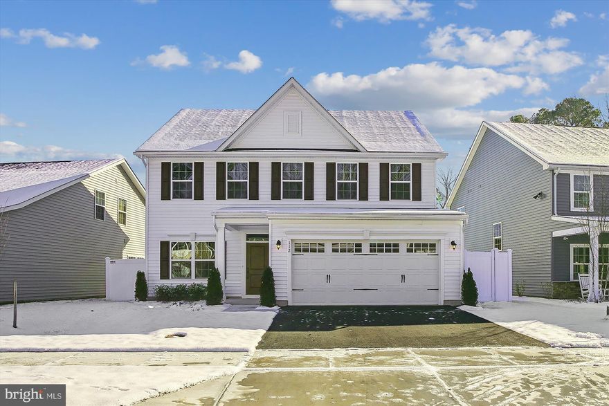 Why wait for New Construction! Let's GO!!  Already built and only 9 months young in Perry's Retreat! Construction completed in April 2023. The Columbia Model featuring a gourmet kitchen with under cabinet lights, Fenced Rear Yard,  lvp flooring, separate study/office/den, primary suite with a large soaking tub and walk in closet, laundry room on the top floor with the bedrooms, Walk to CBEC (Chesapeake Bay Environmental Center) or Grasonville Park with pickle ball, tennis, basketball courts and more. Just a short drive to Kent Narrows. Enjoy a laid back Eastern Shore lifestyle featuring amazing golf courses, restaurants, fishing, crabbing and so much else.  Easy access to Rte. 50 for commuting. Possibility of assuming the current VA Loan. Come See!