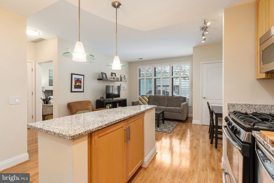 Note, photos are from previous listing. Welcome to this charming 1 bedroom, 1 full bath condo with TWO garage parking spaces, only 3 blocks to the Braddock Road metro. Enjoy a functional open floor plan, modern kitchen with island and granite counters, plantation shutters throughout, washer/dryer in-unit, and primary bedroom with large walk-in closet. Located on the ground floor, unit 117 is just steps to the concierge, gym, party/game/media room, elevator down to garage parking and secure bike storage or up to the rooftop terrace for monument views while grilling and dining. Grab Starbucks just outside your door or go to Trader Joe's, Harris Teeter, or the many Old Town dining/shopping options. Rent includes cable and internet.