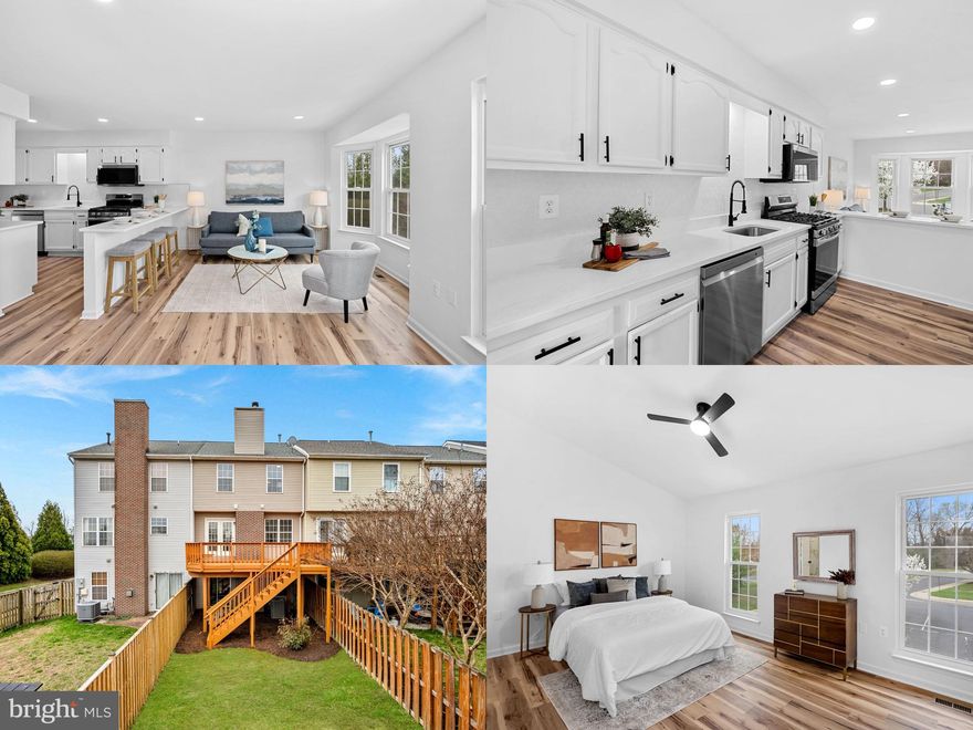Join us this Thursday from 5–7 PM for an Open House debuting this gorgeous new listing.
 Fully renovated from top to bottom, this beautifully updated Springwood model in the sought-after Kincaid Forest community offers the perfect combination of modern upgrades, thoughtful design, and comfortable living across 1,741 square feet of finished living space.

Nearly every detail of this home has been refreshed, including Brand New LVP and Fresh Paint throughout, all four  bathrooms have been fully renovated, Brand New plumbing throughout, New Recessed lighting, updated lighting fixtures and ceiling fans helps to create  a bright and modern feel from the moment you step inside.

The open kitchen has been beautifully updated and features Brand New Quartz countertops, a stylish backsplash, Freshly Painted cabinetry, and New Stainless Steel appliances, creating a bright and functional space for both everyday living and entertaining. The main level offers a spacious and inviting layout where the living and dining areas flow seamlessly to the private deck, perfect for relaxing outdoors or hosting friends and family.

Upstairs, you’ll find three generously sized bedrooms, including a spacious primary suite with a beautifully updated en-suite bathroom and ample closet space. Two additional bedrooms share a full hall bathroom, and the washer and dryer are conveniently located on the bedroom level, adding everyday convenience.

The fully finished walkout lower level offers flexible living space ideal for a recreation room, home gym, or additional lounge area. A cozy fireplace, half bathroom, and sliding glass door lead directly to the fully fenced backyard, perfect for entertaining, pets, or enjoying quiet outdoor time.

Additional highlights include a 1 car garage with a long driveway and ample additional parking, private deck, and major system updates including a Lennox HVAC system (2017), roof (2020), new garage door (2015), and water heater (2025).

Located in the desirable Kincaid Forest community, this home offers exceptional convenience for Northern Virginia living. Tuscarora Creek Park is located right next door and features a great tot lot, green space, and trails for outdoor enjoyment. Just minutes to historic downtown Leesburg and a short drive to Wegmans at The Village at Leesburg, as well as The Leesburg Outlets, One Loudoun, Lowe’s, shopping, restaurants, and parks. Commuters will appreciate the easy access to the Dulles Toll Road, Route 7, and other major commuter routes, making travel throughout Loudoun County and beyond simple and efficient.

A rare opportunity to own a fully renovated, move-in ready home in one of Leesburg’s established communities.