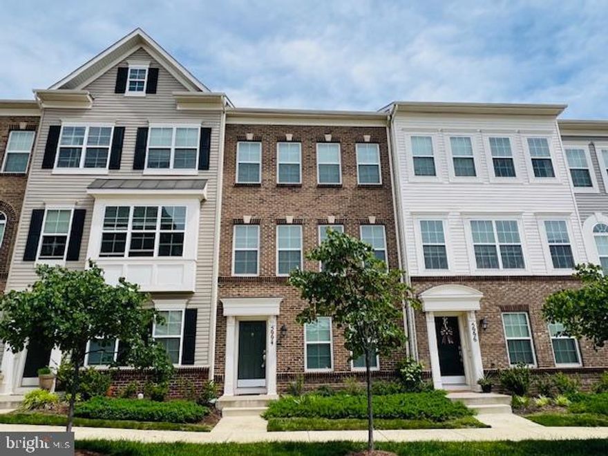 VACANT AND MOVE IN READY. Stunning 5 year old 3 beds/2 full bath/2 half bath Townhouse, open kitchen in the heart of the home, 2 car garage with a 10x18 deck. Enjoy the dark 42" kitchen Shaker style cabinets with gorgeous Sainta Cecelia granite, and designer tile in the owner's suite. Hardwood floor on main floor. This spacious home features approximately 2,000 square feet. A generous kitchen floor plan with center island is the perfect spot for entertaining family and friends. Upstairs, is the spacious owner suite with large walk-in closet and private bathroom which includes dual sinks, a shower and separate water closet. Two secondary bedrooms and a hall bathroom complete the third floor. Jefferson Place features innovative townhome living with the convenience of a planned Town Center, access to major commuter routes and breathtaking pastoral and mountain views. Amenities include an on-site community clubhouse with fitness center and outdoor swimming pool with a sand volleyball court, tennis court, basketball court, tot lot, dog park, walking trails and common area space. The community is convenient to downtown Frederick offerings quaint shops, restaurants and the famous Carroll Creek Walk and commuter routes like I-270 and I-70 and Route 15.