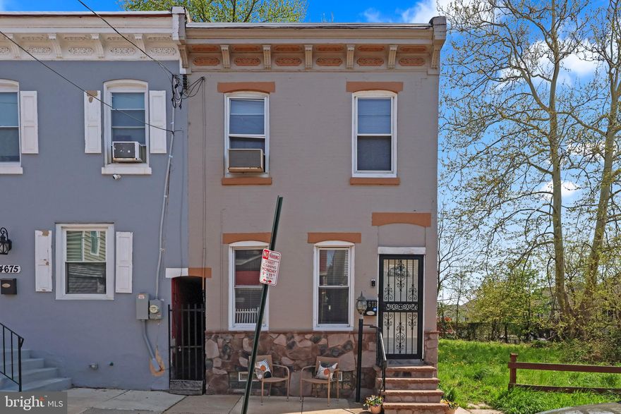 Welcome to this beautifully renovated home in the heart of Frankford, Philadelphia. Step inside to a modern living area featuring sleek gray laminate flooring and custom lighting that creates a warm inviting feel. A striking decorative stone accent wall serves as a stunning focal point, adding  texture and contemporary character to the space. The updated kitchen offers marble design flooring, granite countertops, and a clean, modern design perfect for everyday living and entertaining. Step from the kitchen  into your laundry facility for your extra convenience. This home offer's a charming rear yard, ideal for relaxing or outdoor gatherings. The fully finished basement offers  exceptional additional living space, featuring a custom-lit stairwell ceiling, stylist barn door closets, and an elegant electric fireplace, perfect for a family room, media space, or guest area. This home blends modern finishes with comfort and functionality, making it a great opportunity for first-time homebuyers. Schedule your showing today!