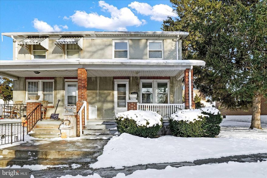 The price is right! This two bedroom, one bathroom home is a great starter home or investment property. With some minor upgrades, Potential monthly rent is $1300-$1400 per month. The property offers a covered front porch and a rear deck. The first floor consists of a nice sized living room which leads to the dining room. The kitchen is located on the back of the first floor. Upstairs there are two bedrooms with ceiling fans and a full bathroom with a walk-in shower. The unfinished basement offers ample storage space. There is an outbuilding for additional storage.