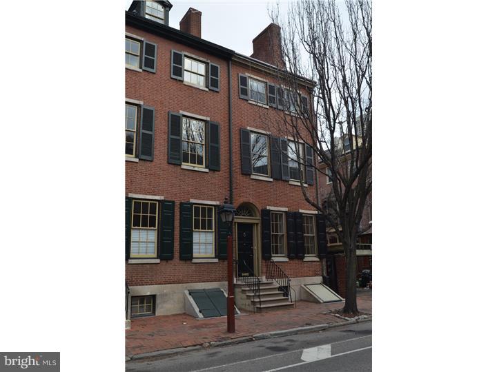 Elegant Townhome in a wonderful location, walk to restaurants, shops, parks, and easy access to public transportation. Entry foyer. Eat-In full gourmet Kitchen with granite counter tops, island work station, two sinks, stainless steel sub-zero refrigerator, tile floor. Living Room with Pennsylvania blue marble mantle on a gas fire place, pine floors and high ceilings. French Doors opening into a glassed in, climate controlled English conservatory overlooking a landscaped English garden. The conservatory acts as the Dining Room/Sun Room. 2nd floor front: Family room/Library with pine floors and high ceiling. 2nd rear: Main Bedroom with Bath. 3rd floor: Front Bedroom with painted pine floor. Rear Bedroom and marble Bath. 4th Floor: 2 Bedrooms with refinished pine floors. The heating system is gas fired hot water, baseboard with a high efficiency central air system (2012) There is a full basement, with a Powder Room, mechanicals, lots of room for storage, and access to the street through bulk head doors.