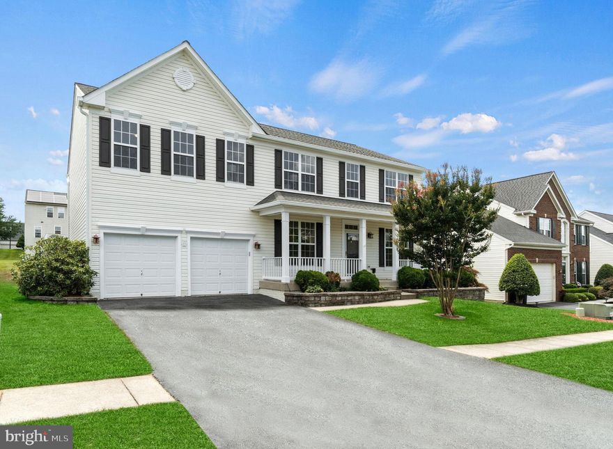 Welcome to this stunning 4-bedroom, 2 1/2-bath single-family home, perfectly situated on a desirable lot in Kings Crossing. Enjoy the luxury of a spacious 2-car garage, with ample driveway space. Upon entering this beautifully designed home, you will be greeted by an open-concept layout, hardwood floors, and large windows offering tons of natural light throughout. The kitchen features top to bottom cabinetry, plentiful counter space, and a center island with gas cooking. Upstairs, you'll be greeted by a loft landing, truly a serene retreat that can be used for many purposes. The spacious and sunny primary bedroom is complete with a private en-suite bathroom and a large walk-in closet. Three additional bedrooms on the upper level provide plenty of room for the household, guests, or a home office, ensuring everyone has their own space. The allure of this property extends outdoors, where an expansive deck and beautifully green, flat backyard await you. With ample space for outdoor activities, gardening, or even the  addition of a pool or playground, this backyard is a true oasis for both relaxation and recreation. Create cherished memories with loved ones or simply savor the serenity of your own private retreat. This home is conveniently situated near MD SoccerPlex, Montgomery College, Top Golf, Black Hills Park, shopping centers, and major transportation routes. With its desirable features and prime location, this home presents an exceptional opportunity to create lasting memories!