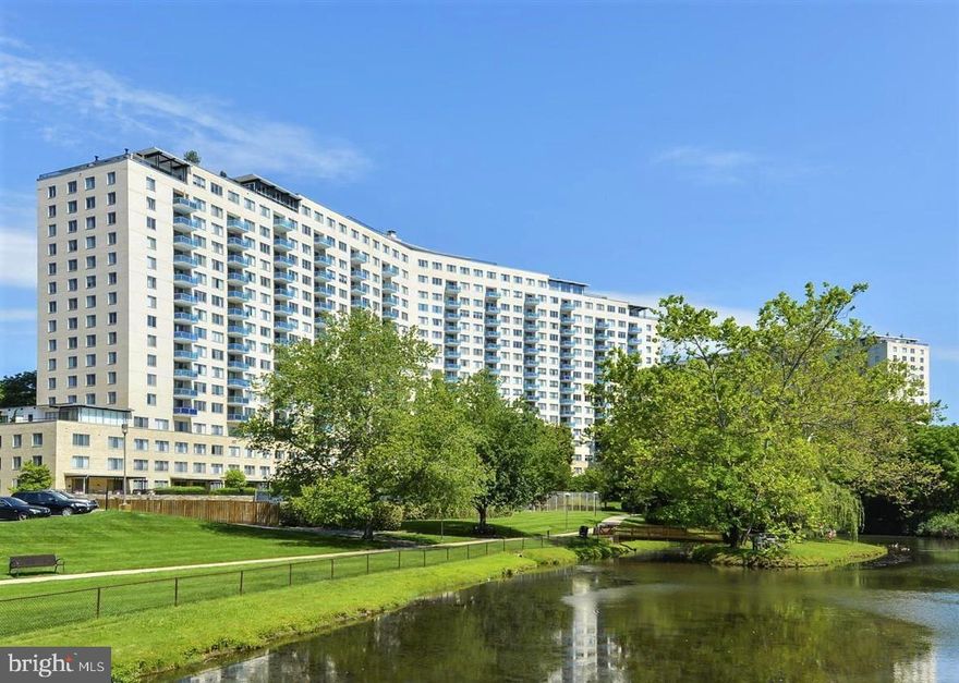 Modern 1BR Condo For Rent: All UTILITIES INCLUDED! Bright and cheery condo with modern galley kitchen with custom cabinetry, Corian countertops, and tile. Hardwood parquet flooring throughout. Great view from the 11th floor. Enjoy controlled access building, swimming pool, tennis, rooftop deck and on-site state of the art laundry facilities. A short walk from the Grosvenor-Strathmore metro stop. Minutes to National Institutes of Health NIH and Walter Reed National Military Medical Center - easy access to Rock Greek Park Bike and running path.