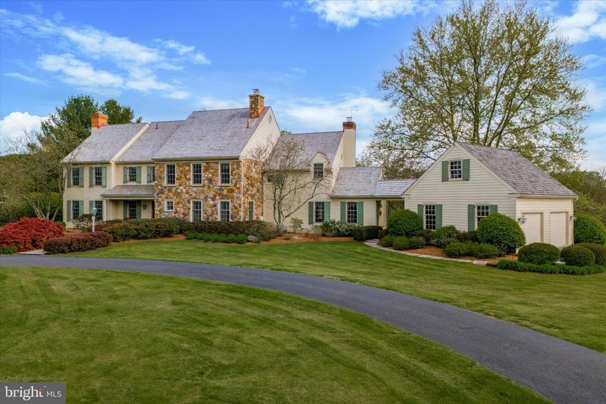 Your once in a lifetime opportunity to own the prestigious Windy Knoll Farm is here! A true oasis in the award-winning Unionville-Chadds Ford School district that sits at the highpoint of 20 acres of land, featuring 360-degree views of sweeping pastures, a fully equipped barn with horse stables and two separate residences. As you make your way over the bridge and up the serene path you will approach the circle driveway that sits just outside the estate-like primary residence. When you enter the stately main house you will be greeted by pristine hardwood floors and detailed molding that carry throughout most of the main level. The cozy living room features a stunning wood-burning fireplace and custom built-ins. Flow effortlessly through the bright dining room, with an oversized bay window, into the eat-in kitchen equipped with a double wall oven and stainless steel appliances. Just off the kitchen you will find your sun drenched family room that lends access to your patio, a separate walk-off porch, and the den (currently used as a rec room) with a stone, wood-burning fireplace and detailed arched cabinetry and shelving. On this main level you will also find your laundry room, two powder rooms, and another dignified family room with a wood-burning fireplace and built-in shelving perfect for an office. There is both a formal front stairway and a back staircase leading you to the second story. On this level you will find your massive primary bedroom with double closets, a large window seat, and a full en suite bath equipped with a spa-like jacuzzi soaking tub and glass-stall shower. Four other sizable bedrooms and a full hall bath with soaking tub and glass stall shower are also located on this level. As well as access to your large walk-up attic with a plethora of storage space. The southern side of the house captures breathtaking views of the pastures and tree-lined landscape beyond. The full, unfinished basement is the perfect canvas to add additional finished living space or for all of your storage or workshop needs. The garage is located just off the mudroom/drop zone area and adjacent to the second half bath on the eastern side of the main level, perfect for cleaning up after spending time outdoors. Outside, find your truly private oasis offering a large freeform heated pool with a hot tub and pergola that overlooks the large fenced in backyard, an entertainer's paradise! The guest house on the property is perfect for separate in-law living quarters or can serve as an income producing rental property. This 3 bed, 2 bath move-in ready single family guest house offers open concept living, with high vaulted ceilings, stainless steel appliances, laundry, its own attached garage, as well as a walk-off deck overlooking lush land and pasture.
This estate is the true equestrian's dream with a large, fully equipped barn housing a heated tack room, four stalls, a wash-stall with hot water, french drains, plus two pastures, paddock with water, and a riding rink. This oasis is conveniently located with easy access to West Chester, Unionville, Kennett Square, Wilmington, and Philadelphia. Schedule your private tour today!  For those of you who have been searching for a quintessential Chester County estate, this home is a once in a lifetime, forever home opportunity that you do not want to miss!