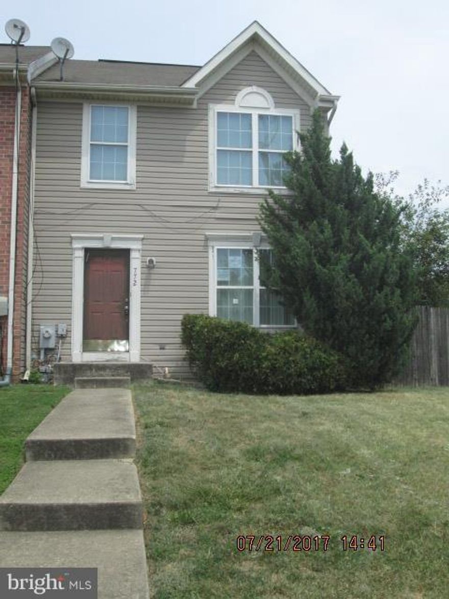 Great opportunity to purchase and fix up this large 3-4 BR EOG. Spacious room sizes, living/dining combo, eat in kitchen, half bath on main level, 2 full baths on the upper level, a full finished basement with a 4th bedroom and a family room with FP. Large rear deck and yard. Convenient location. Buyer pays ALL recordation and transfer taxes. Sold as-is.