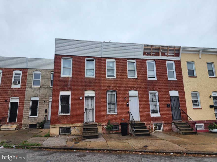 ONLINE AUCTION: Bidding begins 10/23/2023 @ 10:00 AM. Bidding ends 10/25/2023 @ 6:30 PM. List Price is Suggested Opening Bid. Deposit: $5,000.

This two-story townhouse is situated in the Oliver area of Baltimore City. The property is conveniently located minutes away from several key attractions and amenities, including Clifton Park, Clifton Park Golf Course, Waverly Shopping Center, Northeast Market, and Johns Hopkins Hospital. North Ave, a major traffic artery, is easily accessible from the property's location. The property is currently vacant.