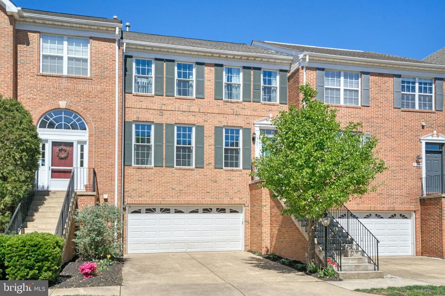 A rare gem in the beautiful neighborhood of Farmwell Hunt --  Brick front townhouse with vaulted/9ft ceilings and bump out on all three levels.    Bradbury model built by Toll Brothers. Close to everything yet secluded and quiet.  Enter the light-filled foyer into an open living room and dining room.  Enjoy the sun-filled kitchen with spacious countertops leading to a large open deck overseeing a lower-level fenced deck/yard.  This home has a new roof, 11 new windows, a new efficient sliding glass door in the fully finished spacious basement, a new garage door opener with keyless entry, new shut-off valves, new ceiling fans and light fixtures,  new door handles and hinges and fresh paint in certain areas.   It truly is a Must See!