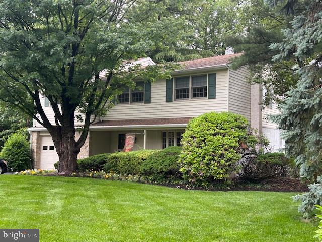 Outstanding well-maintained home in a very desirable area. Close to everything! Easy walking distance to Gwyn-Nor Elementary and Pennbrook Middle Schools.
Oversized primary bedroom with bathroom suite, three other bedrooms, hall bath upstairs, ceiling fans throughout. Well appointed first floor living area with updated eat-in kitchen, family room with gas fireplace, oversized living room and dining room that opens to the kitchen, and a powder room. Garage features a heated laundry room. Basement has an outside entrance with steps and a metal door. Full unfinished attic with pull-down steps suitable for storage.
These appliances are staying: washer/dryer, refrigerator, extra refrigerator, window shades.
Electric car charger available.