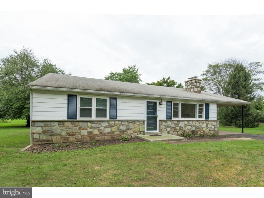 Welcome to this charming stone ranch with beautiful hardwood floors throughout. Walk into the spacious living room with eye catching stone fireplace that flows into the formal dining room .Bright eat in kitchen with lots of storage and counter space, overlooks the vast back yard that backs up to the park with playground and playing fields. Full walk out basement provides additional storage. Convenient location, close to Merck, restaurants and shopping!