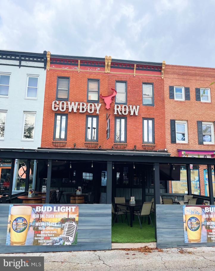 **Owner User Opportunity** 2908 O’Donnell Street is a 3-story, 5,900 square foot bar and restaurant located on the prominent O’Donnell Square Park in the waterfront neighborhood Canton of Baltimore City, Maryland. The building, built in 1920, is in excellent condition. The highly visible property is well located facing O’Donnell Square Park, a well established destination for brunch, lunch, dinner and nightlife.
The space is currently an operating bar and restaurant on 3 levels w/ kitchen / hood system and an upper level outdoor patio.
Liquor License available to be purchased separately.