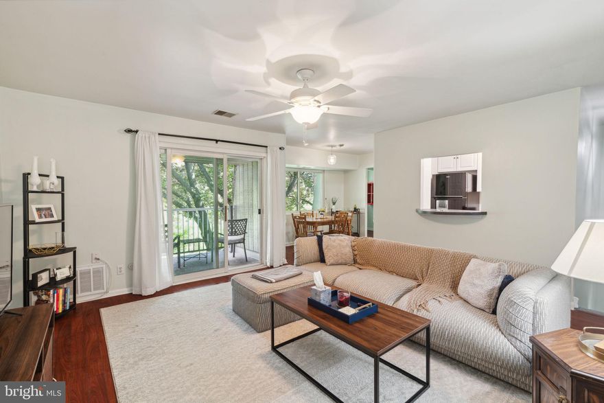 Welcome to your 1008 Meadowview Lane, a cozy home in the sought-after Meadows community! This charming upper floor condo features 2 bedrooms and 1 bathroom, offering comfort and convenience in a serene and inviting setting. As you step inside, you'll be greeted by the first-floor foyer and enclosed stairs. As you venture up the stairs you’ll be led to the open-concept living space which boasts rich brown luxury vinyl planking throughout, embodying warmth and easy maintenance. Off of the spacious living room, you’ll be greeted by sliding glass doors which open onto a private balcony, the perfect spot to enjoy your morning coffee or unwind after a long day. The modern kitchen boasts white shaker cabinetry, contrasting textured gray countertops, and a stylish white and black floors. A newer refrigerator and modern appliances complete the package. The clever pass-through allows easy access to sending items to the living room, ideal for entertaining guests or casual meals at the breakfast bar. The adjacent dining room features a large double window for an enhanced mealtime experience. Off the dining space, discover a bonus space perfect for a pantry, den, gym, playroom, or workspace. Both bedrooms are spacious and offer convenient access to the generously sized bathroom which features clean and crisp modern white design with tub/shower. The primary bedroom features a large walk-in closet with a getting-ready vanity and sink. The second bedroom, currently used as an office, offers ample sunlight and a large double closet. Additional highlights include a laundry room and storage shelving in the hallway with a newer dryer, a newer heating and cooling system, and the deck was just replaced late last year. The condo association itself provides numerous amenities such as exterior and common area maintenance, lawn care, and snow removal. The monthly fee covers water, sewer, and trash. Enjoy the fabulous pool, courtyard, basketball court, playground, and designated pet area. Mature trees and shrubs surround the homes, providing a peaceful and natural ambiance. You'll also have a designated parking space and ample overflow parking within the community. This pet-friendly building is perfectly located near downtown Phoenixville, restaurants, festivals, and nightlife. Enjoy easy access to the Schuylkill River Trail, Route 422, King of Prussia, the Philadelphia Premium Outlets, and Providence Town Center. With public transportation, river and canal-side hiking, biking, and kayaking just a walk away, this condo offers the perfect blend of urban convenience and natural beauty. Don't miss your chance to call this stunning condo your new home!