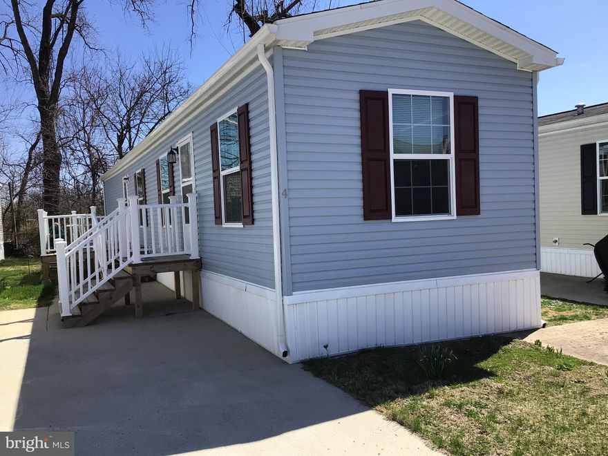 This is an almost brand new lovely single wide manufactured home located in a very small quiet 55+ community in Bucks County. It has 2 bedrooms and 1 bath. The eat in kitchen has plenty of cabinet space and all appliances are included. The laundry area is separate and comes with a brand-new front load washer and dryer. The home has central air and ceiling fans throughout the home. Outside you will find a nice size deck to sit and enjoy those warm summer nights and plenty of space for entertaining. Come see this home today as it will not last!