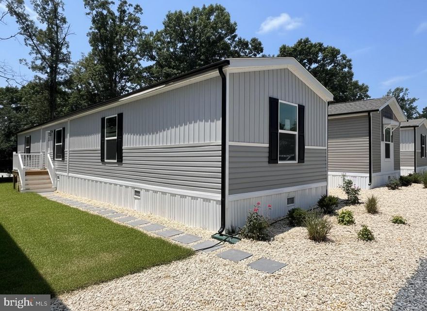 COMING SOON! NEW HOME! This 1,140 sq. ft. 3 BED 2 BATH home is one of the newest models produced in the Single Wide Game. This home has many “must have features”! Entering through the craftsman front door you will find a LARGE Kitchen with Frigidaire stainless steel appliances, Duracraft cabinets, great countertop and cabinet space, recessed lighting and Lux windows for natural lighting! The Living room has an accent TV wall that round out the entertainment area of this great floorplan! The split floor plan features a 2nd bathroom for the 2 bedrooms on the opposite side of the house than the primary. Primary features dual sinks, large tub/shower and walk in closet. Verizon Internet Available! Don’t miss out on this great opportunity to OWN just south of Fredericksburg!! Interior photos are of similar model (no furniture or decor included). $500/mo Park rent