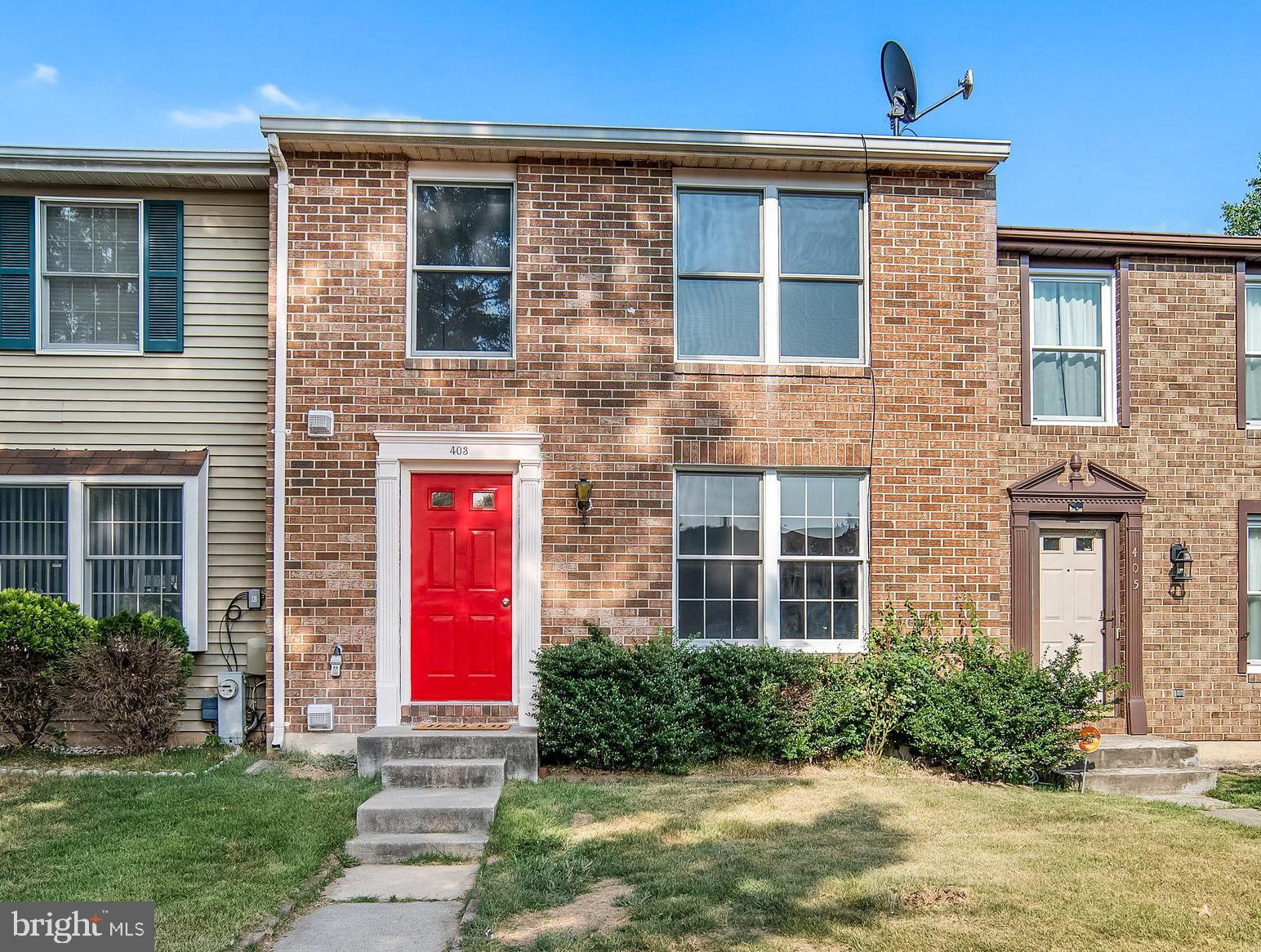 Lovely townhome in Glen Burnie with 3 bedrooms (possible 4th bedroom in walkout level basement) and 2 and a half bathrooms. 3 levels of finished living space. Includes a deck off the dining room, new dishwasher, new refrigerator, new flooring, and freshly painted throughout! Lower level is a walkout to the fenced in rear yard. Fireplace in lower level. Close to routes 100, 97, 3 and 2. Nearby shopping, grocery and restaurants makes this an ideal, convenient location.