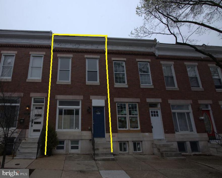 List Price is Opening Bid. Online Auction Only! Bidding begins Saturday, April 18th & ends Thursday, April 23, 2026 at 11:30 AM.  Updated brick townhouse located in the Reservoir Hill neighborhood of Baltimore City. This property features 3 bedrooms and 1.5 bathrooms and is currently vacant, offering immediate occupancy. The main level includes a living room, dining room, half bath, kitchen, and a convenient laundry closet with stacked washer and dryer. The upper level offers three bedrooms and one full bathroom. The lower level is unfinished, providing additional storage or future potential. Interior features include wood-type flooring, carpeting in the bedrooms, central A/C, and a large front window that provides abundant natural light. The kitchen leads to a fenced rear yard, suitable for outdoor enjoyment. Reservoir Hill is a historic Baltimore City neighborhood known for its classic architecture and proximity to Druid Hill Park. Conveniently located near I-83, Route 40, and public transportation, with easy access to downtown, dining, and shopping. Ongoing redevelopment, including Reservoir Square, continues to enhance the area’s growth and appeal.