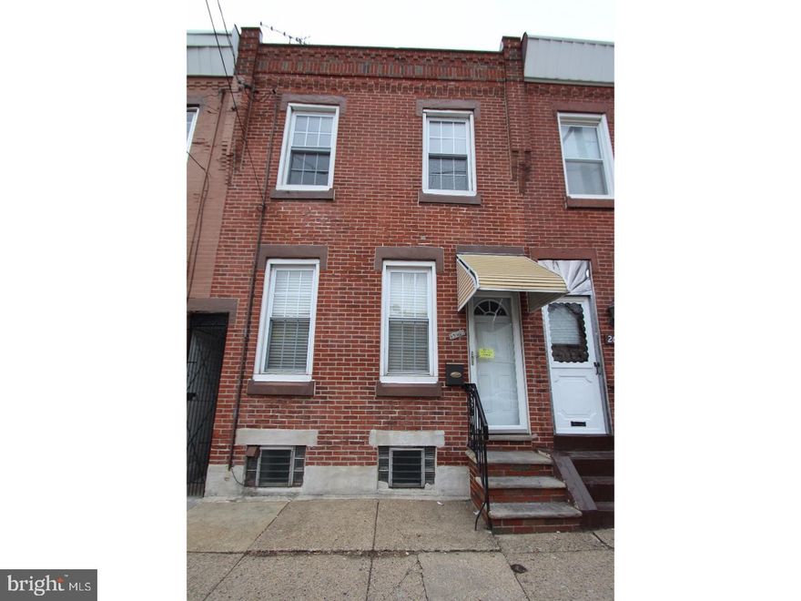 Great Port Richmond rental!  Large three bedroom ready for occupancy!  First floor features spacious living room, formal dining room, and ultra modern kitchen with gas range and refrigerator included.  Second floor has three sizable bedrooms and ceramic hall bath.  Full basement with washer dryer and rear yard.  Easy to show!