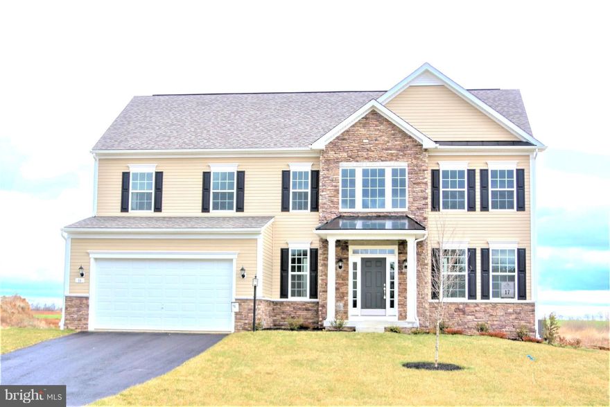 Quick Move-In Oakdale II floor plan with style & livability. One of the last NEW homes remaining in the community. Awesome owners suite, granite kitchen counters, formal living & dining. Sod in front & sides, 2 car garage, 2x6 construction w/ insulation upgraded for energy efficiency! Great location for easy access to MD & NOVA. PHOTOS ARE OF SIMILAR HOME