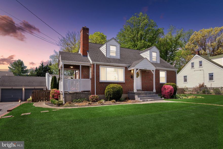 Welcome to 603 Goucher Ave — Charming Cape Cod on a Double Lot in Luther Village!

Located in the heart of the tight-knit Luther Village community, this brick Cape Cod sits on a rare double lot totaling .26 acres, offering an oversized backyard perfect for gatherings, gardening, or letting the kids and pets play freely. The exterior features mature trees, a garage, a storage shed, and room to expand or create your dream outdoor space.

Step inside to find fresh paint throughout, original hardwood floors, and a welcoming living room anchored by a cozy fireplace. The kitchen features plenty of cabinet space, and connects seamlessly to the dining area for easy entertaining.

Upstairs, you’ll find a spacious primary suite with charming dormers and built-ins, while the finished lower level adds tremendous versatility with LVP flooring, a rec room, a home office area, and plumbing already in place for a future full bathroom — perfect for a potential guest suite or in-law space