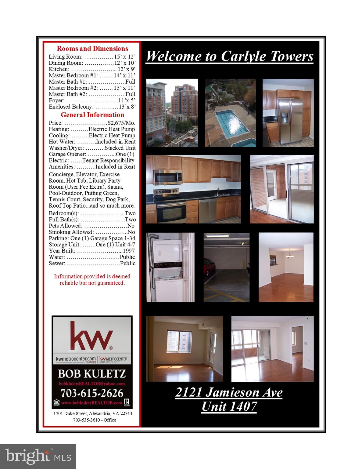 CARLYLE TOWERS CONDOMINIUM - Residential Lease