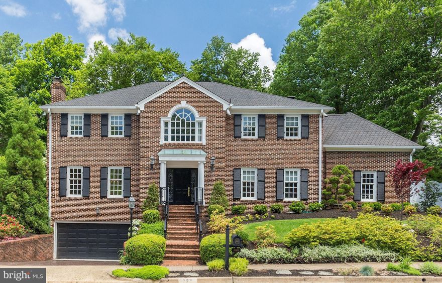 Custom built brick Colonial in Chain Bridge Forest with 6200 SF on oversized 11,545 lot.  Upper level with 4 bedrooms & 3 bathrooms featuring a stunning NEW master suite with marble walk-in shower and double vanities. 9' ceilings on main level with hardwood flooring throughout and both study AND library on main level.  Main level family room opens to the Screened Porch and swimming pool.