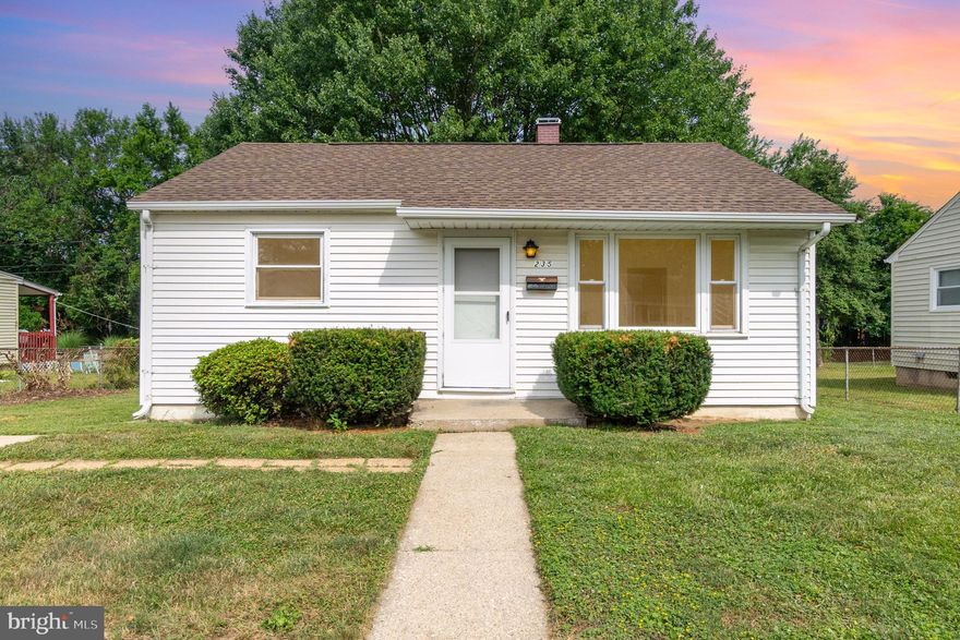 Welcome to this 2 bedroom, 1 full bath rancher with a large fenced in yard, storage shed and driveway just seconds from Main Street Elkton and minutes from I-95.  Move in ready and waiting for you!