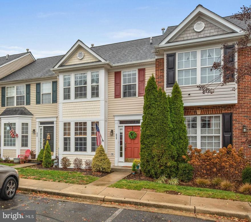 Gorgeous townouse in Annapolis. Broadneck schools!  Designer finishes throughout this 3 bed 3 full and 1 half bath home.  Fresh, neutral paint and updated lighting throughout. Gorgeous wood floors on main level.  Open concept layout, gas fire place off kitchen, private deck off rear and turfed lower yard for green grass all year long!  Dual master walk in closets and large master bath with soaking tub, glass stall shower and double vanity. Optional 4th bedroom in basement, currently used as storage.  Lower level rec room is spacious and light filled.  Convenient to shopping, dining, downtown Annapolis and commuting routes