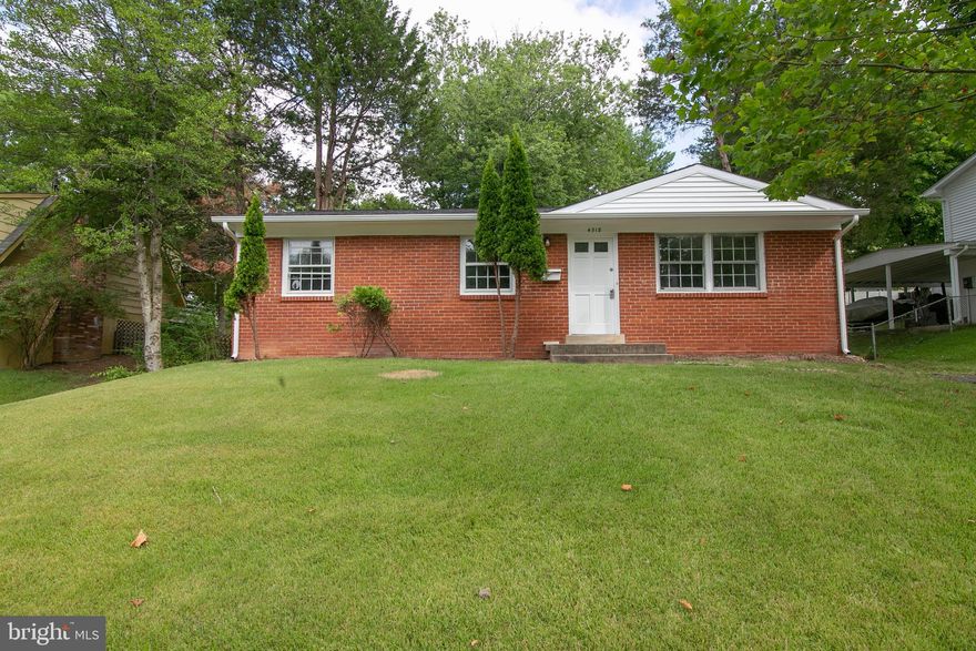 This one is ready for you! Fresh paint new carpet, new roof and siding.  Large backyard. No HOA. Close to commuter routes to DC  and all NOVA military bases, Close to shopping.  Hurry this one will not last.