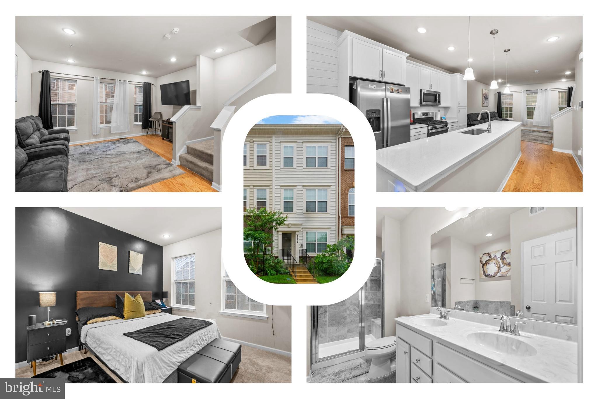 7106 Masonry Alley is a beautifully maintained townhome in Beltsville’s vibrant Brickyard community, perfectly situated for easy commuting and everyday convenience. The airy main level welcomes you with an open-concept design that seamlessly connects the spacious living room, central kitchen with island and abundant cabinetry, and a bright dining area with direct access to a private balcony—ideal for relaxing or entertaining. Upstairs, the primary suite features a walk-in closet and ensuite bath, while a second ensuite bedroom provides additional privacy and comfort. The lower level features a spacious third ensuite bedroom with a full bath, perfect for guests, a home office, or additional private living space, as well as direct access to the one-car rear-entry garage. Outside, the home enjoys low-maintenance exterior spaces, and the Brickyard HOA enhances the lifestyle with a pool, green spaces, playgrounds, and walking trails. Commuting is a breeze with quick access to I‑95, Route 1, the ICC (MD‑200), MARC train at Muirkirk Station, and Metro bus routes. Nearby Towne Centre at Laurel, Costco, and Shops at Konterra offer shopping and dining, while entertainment options, local parks like Fairland Regional Park, and cultural spots like Dinosaur Park add to the appeal. Major employers including the FDA, USDA, University of Maryland, and job centers in College Park and Silver Spring are all within easy reach, making this home a perfect fit for an active lifestyle.