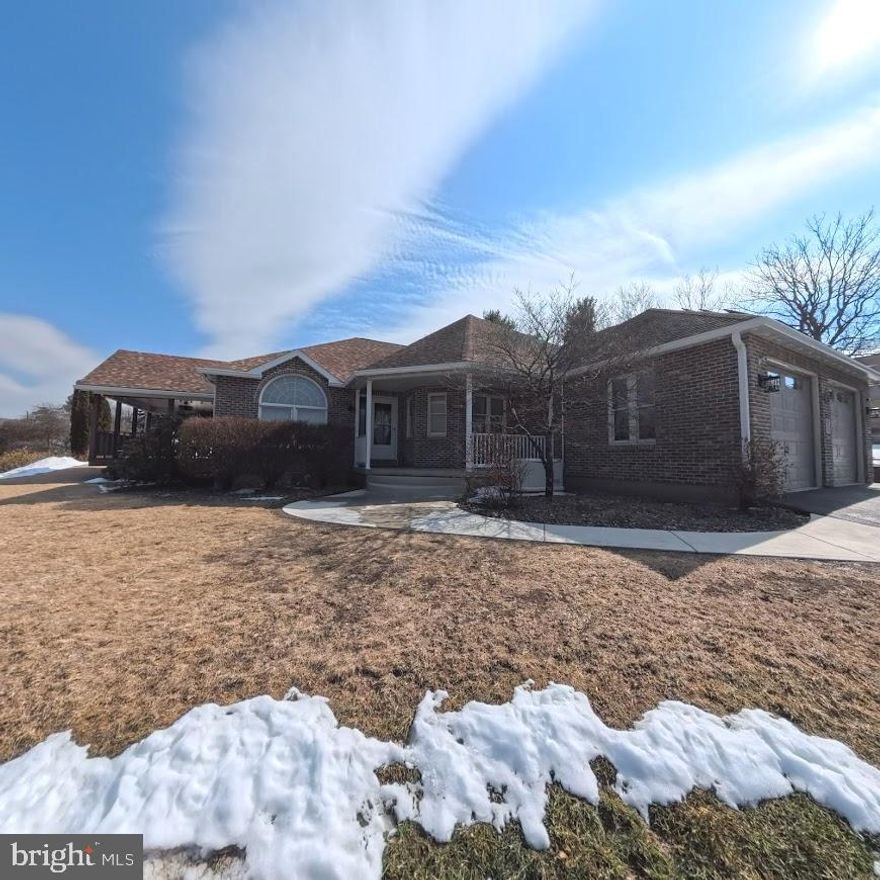 Wow!  Beautifully kept spacious ranch home with all your favorite amenities. Designed for effortless one-floor living, the inviting open layout is anchored by a Great Room featuring decorative pillars and a cozy fireplace framed by charming oval accent windows. The heart of the home is the bright eat-in kitchen, boasting premium granite countertops and a dual-height island with seating for four—perfect for morning coffee or casual entertaining. The primary suite is your private retreat featuring a  walk-in closet and an ensuite with a jetted tub, walk-in shower, and dual vanity. Two additional bedrooms plus a dedicated office that easily serves as a 4th bedroom. There's more! Gain nearly 950 sq. ft. of additional living space in the partially finished lower level, complete with a third full bathroom—ideal for a media room, gym, or guest quarters. The private, fenced back yard will be your Summer oasis!  Enjoy sunning on the expansive deck, hosting a BBQ on the paver patio, swimming in the ingound pool, or relaxing in the hot tub.  Enjoy peace of mind and lower utility bills with Lumina Solar panels (buyer to assume loan), a generator, a heated 2-car garage, and a useful storage shed. Oversized paved driveway provides additional off street parking. Don’t miss this rare opportunity to own this exceptional move-in-ready ranch. Call for your private tour today.   
**Lender pre approval required prior to confirming showings.  Showings are limited to Mondays, Tuesdays, Fridays, and Saturdays.