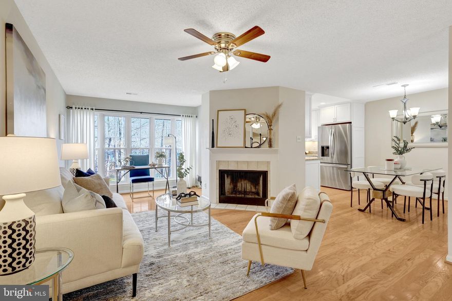 Welcome to 3802 Green Ridge Court #202, a well-maintained 2-bedroom, 2-bath condo located in the desirable Penderbrook community in Fairfax. This home offers approximately 1,000 square feet of comfortable, efficient living space with an open layout that works well for everyday living and entertaining.
Hardwood floors run throughout the entire home, creating a cohesive, low-maintenance feel. The living room features a wood-burning fireplace and a flexible sunroom area ideal for a home office or reading area. The adjacent dining area connects easily to the kitchen, which includes granite countertops, stainless steel appliances, and generous cabinet space.

The primary bedroom offers a walk-in closet and an ensuite bath. A second bedroom and full hall bath provide flexibility for guests or additional workspace. A full-size washer and dryer add everyday convenience.

Penderbrook residents enjoy access to a fitness center, pool, tennis and basketball courts, playgrounds, and walking paths surrounded by mature trees and open green space.

Conveniently located near major commuter routes, shopping, dining, and entertainment, this condo offers a functional layout, strong community amenities, and a well-connected location.

1 Assigned Parking Spot - 522 -- 1 Decal Spot (First Come First Serve)- Plenty of Street Parking