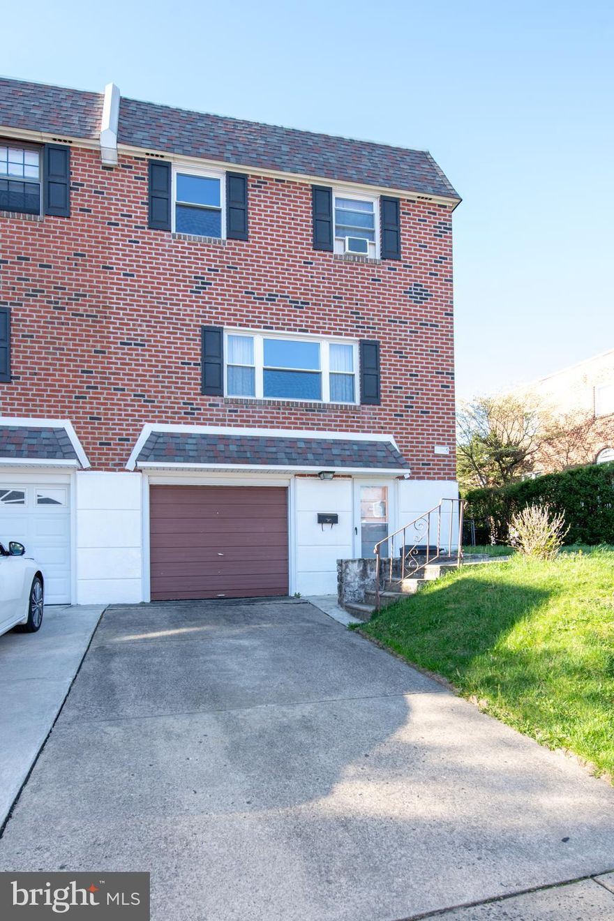 Don't miss this 3 bedroom 2 & 1/2 bath brick twin home with garage and finished basement in the sought  after Philmont Heights neighborhood.  This spacious home offers an opportunity to bring your decorating  ideas and make it your own.  Enter into the foyer with luxury vinyl plank flooring and coat closet.  On the first floor of this home you'll find; large, bright, sunny formal living room;  formal dining room for your holiday dinners;  kitchen with luxury vinyl plank floor, gas cooking, double door pantry and large eat-in area.  A convenient powder room with vanity sink completes the first floor.  Second floor;  spacious primary bedroom with vanity/dressing area and 3 closets;  attached primary bathroom with stall shower; 2 additional good sized bedrooms with large closets; hall bath with large vanity sink and tub/shower.  Additional features; finished, walk-out basement with door to the backyard; huge laundry room with new vinyl floor and access door to the driveway; attached one car garage with inside access; convenient location close to shopping, restaurants and transportation and so much more!!   Make your appointment today!!