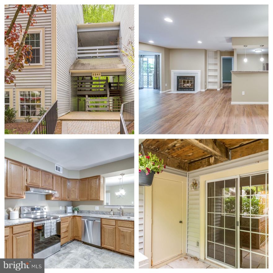 Welcome home to Lovedale Lane. This patio condo has been updated and is truly turn key. Enjoy your open concept living space with a dining and living area that features a beautiful fireplace. The updated kitchen has newer tile, upgraded granite counter tops, and newer stainless steel appliances. The kitchen is open to the living and dining spaces that flow to the sunroom that opens to the covered patio with additional storage. The home has been freshly painted and the recessed lighting gives a nice bright touch. Low maintenance new floors throughout the condo. The first bathroom features an upgraded vanity and upgraded tile surround. The large master bedroom has a massive closet and beautifully updated bathroom with beautiful granite countertops and a large walk in shower with tile surround. The condo comes with one assigned parking space and unlimited guest parking. You can t beat the location of this unit with 2 miles from Wiehle Metro Station, 2 miles from Reston Town Center and 3 Miles to Trader Joe s.