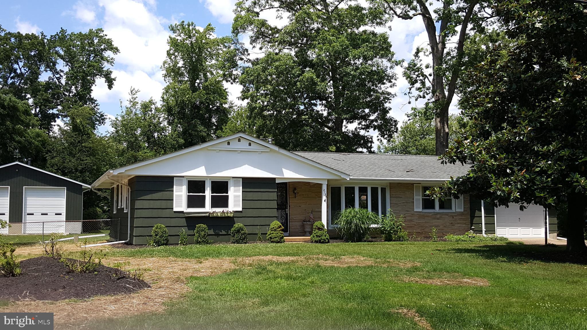 Exceptionally Priced Brick-front Rancher on .69 Acr. lot -1 Car Attached Garage and HUGE 1264 sq ft DETACHED GARAGE w/Heat, A/C. Car Lift & 10ft High Doors - Perfect for the AUTO ENTHUSIAST- Updated Kitchen w/Granite and Glass top Stove - Open Floor Plan w/FP and Slider to Glass Enclosed Porch which opens to a lovely patio overlooking the beautifully landscaped back yard. Full Basement with Rec Area, Possible 4th Bedroom and Storage/Workshop area - NEW WELL & Water Treatment in 2019 -New Sump pump Water Priv. include Boat Ramp and picnic area (small yearly fee for key to boat ramp) NO Mandatory HOA. Chesapeake Schools - Walk to Downs Park
