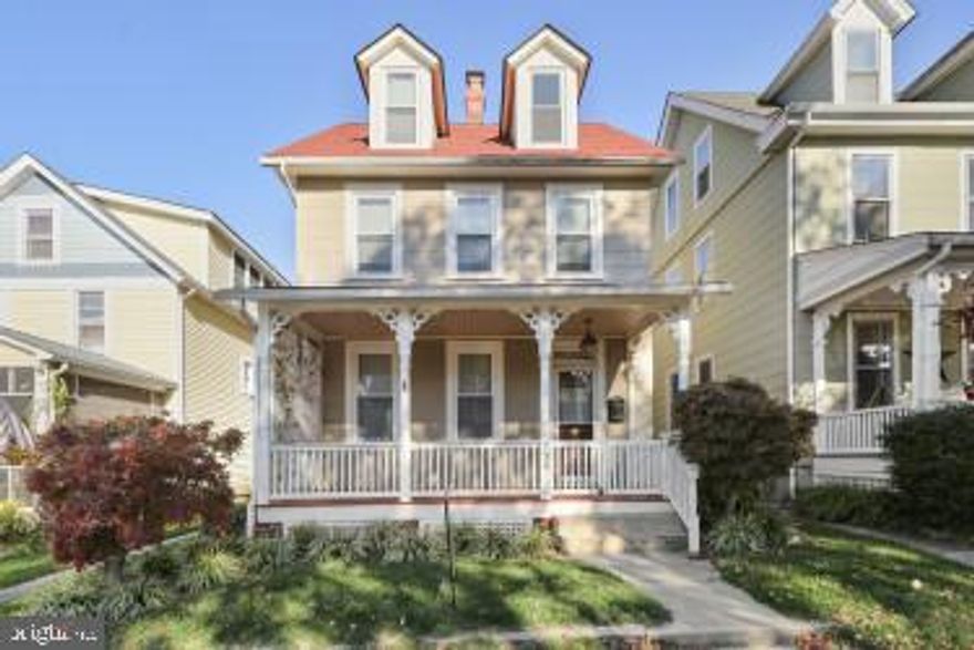 Charming and spacious  4 - 5 bedrooms and 2 1/2 baths. Three level Victorian home in Historic Havre de Grace. This is a perfect 4 bedroom with a den / home office or 5 bedroom home with the primary featuring a  wet bar and owners deluxe venetian bath.  Upon stepping into the home, you will see the detailed original moldings and stair case, as well preserved in its original form.  In the living area you will notice an abundance of light with the new energy efficient windows.  A featured double sided fireplace,  from the dining room and living area  provides a beautiful accent for your entertaining . The kitchen is off the dining room and has a large pantry, half bath just off the kitchen.  First floor owners suite has been a great addition completed in 2012. The Owners suite features a huge walk in closet, beautiful and spacious primary bath and wet bar. Sliding glass doors leading to a well landscaped and fenced yard.  Second floor level has 3 spacious bedroom and one full bath. 3rd level is spacious room that may be the perfect area for a home office  or 5th bedroom. The home has had many professional added upgrades, new roof 2014, new hot water boiler 2021, new windows  2020. Property is currently under going some paint refreshing for the new owners to enjoy!