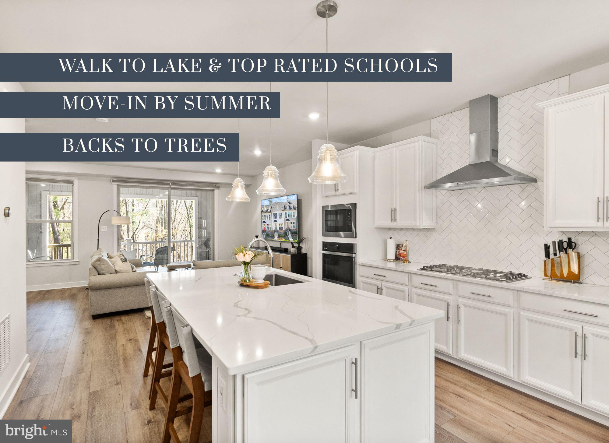 Built by NV Homes in 2022, this stunning 4-bedroom, 3.5-bath home in the sought-after Lake Linganore community offers modern design, thoughtful upgrades, and a prime location. Step inside to an inviting open floor plan, where the gourmet kitchen steals the show with quartz countertops, a stylish backsplash, stainless steel appliances, a gas range, and a sleek light range hood. The spacious island overlooks the dining and living areas, creating the perfect setup for entertaining. Just off the main living space, step outside to your private covered lanai, where you can sip your morning coffee while enjoying the peaceful view of the trees. Upstairs, the primary suite is a true retreat, featuring a huge walk-in closet and a spa-like en-suite with a double vanity and oversized shower. Two additional spacious bedrooms share a well-appointed hall bath, while the convenient bedroom-level laundry adds ease to daily living. The fully finished basement offers even more space, featuring a large rec room, an additional bedroom and full bath, and direct access to the new stone patio—perfect for outdoor entertaining or relaxing. Outside, enjoy the privacy of your backyard or take advantage of Lake Linganore’s resort-style amenities, including private beaches, multiple pools, scenic hiking trails, playgrounds, and a community lake perfect for kayaking and fishing. Conveniently located near top-rated schools, shopping, and major commuter routes, this home is the perfect blend of modern comfort and an active lifestyle. Don’t miss this incredible opportunity—schedule your showing today!