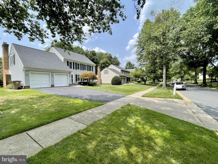 Listing to be Active  on 8/6. Open Sunday 8/6 1 - 4 PM.  Contracts due 5 PM, Tuesday 8/8. 
Prime location, half a mile to I270, convenient to I-495, metro, shopping, restaurants and entertaining. Nice residential neighborhood, sought-after North Farm community. Steps to the nice North Farm Park, with large green meadow, tennis and basketball courts,  delightful playground and picnic shelter.  4 large bedrooms and 3.5 baths.  A light-filled family home, shows well with designer touches. New carpets and freshly painted throughout. Hardwood floor in LR, DR, kitchen and powder room. Open, renovated kitchen with eat-in corian counter tops. Beautiful white cabinets with abundant sliding drawers and rotating trays. Stainless steel appliances. Family room with brick fireplace mantel/wall. 2 sliding glass doors to the patio and backyard. Recessed lights, crown molding. The Primary bedroom has a large sitting area. Laundry on the upper bedroom level. Finished basement with full bath, rec room, two extra rooms for den/office/exercise and extra storage. Windows, Doors & A/C 2014, Siding 2015, Basement & Roof 2016, Stove, Refrigerator & Dishwasher 2021. Easy to show. Won’t last!