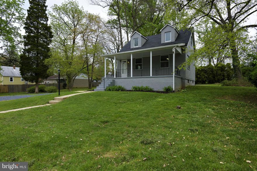 Cute as a button! This charming & renovated cape cod is filled with character and natural light! New Bath, New KIT (granite counters, cabinets, and SS apps) & ALL NEW ( flooring, fixtures, paint/drywall, roof, HVAC, elec panel, bathroom, crown molding, & wainscoating)! Updated windows too! Large cozy front porch & great back yard with shed! Sale includes additional 7500 SQFT  lot (left of DW).