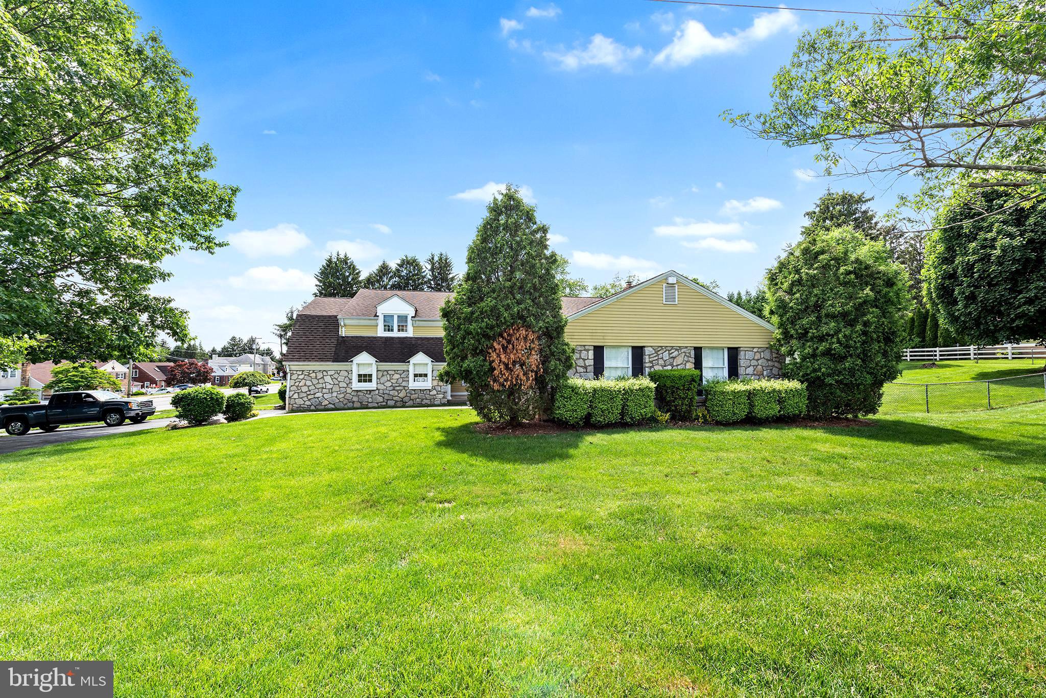 Welcome to this Custom-Built Stone/Brick 5- Bedroom Single, w/Only Original Owner since 1971! You can enter from Pecan Drive onto circular Driveway, connecting also to the 25ft. Square Double Garage w/Newer, no-maintenance Doors, & 1 Auto Opener. A Covered Entry Porch protects you from weather as you are greeted by the gracious Foyer w/Double Closet; the custom French Doors w/Beveled Glass add a quiet privacy to the spacious Bright Living Room w/Picture Window (sides open). The Large Formal Dining Room has 2 Windows for Cross-ventilation & is just waiting to greet your guests for Dinner! Following to left is the amply-sized Eat-in-Kitchen w/lots of Wood Cabinets, including a Handy Double Door Pantry; Recessed Lights, Island Counter, Double Sink - Gas Cooking - Newer Bosch D/W, G/D - From Kitchen - thru Pella Sliding Glass Door which leads to Huge Cement Patio overlooking the lovely fenced yard. The storage cabinets on Patio can stay - Step Down from Kitchen to your Beamed-Ceiling, Richly-paneled family room featuring a Real fireplace (not used recently). Built-in shelves/cabinet; recessed lights; there's a small Bedroom next to the family room w/closet (could be office, playroom etc.). The laundry room is right there w/tiled floor, cabinets; Laundry Tubs- Newer Washer & Gas Dryer as well as convenient roomy coat closet, and Half Bath w/replaced toilet; Upstairs: Berber Carpet in Hallway w/Deep Linen Closet; the Main Bedroom also has Berber, 2 Windows- Wall-to-Wall Closets - Cedar Closet has locking cabinet, (Access to Part of Attic) - the Full Master Bath has replaced (high) toilet - retiled Stall Shower; 2nd Bedroom has Ceiling fan, ornamental wood double closet, 3rd Bedroom has the High Ceiling, w/walk-in closet and sitting room/nursery attached! The Full Hall Bath has Double Vanity Sinks, Closet, Replaced Toilet, Bathtub & Shower w/grab bars. Heater in Ceiling for those winter days! The 4th Bedroom also has ceiling fan & walk-in closet. The Roof was replaced in 2008, Attic Fan installed; Lennox Gas H/Air Heat- New in 12/24! Gas H/W - new 2021. The 850 sq. ft. Basement has tiled floor - stone drain field built-in , Double Laundry Tub down here too! 100 ACB. This home is a very Solid, Well-Maintained Home Designed for Many Years of Happy Living! Many Unique Features, A Real Gem! See it Today!