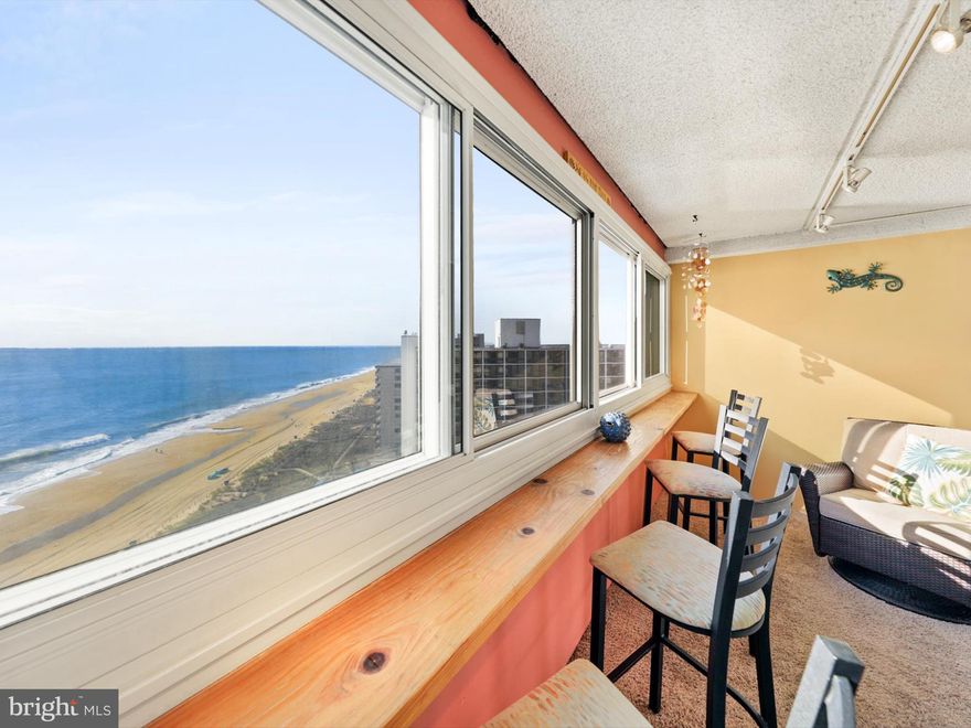 Best Value for 2 bedroom, 2 bath, DIRECT OCEAN FRONT condo on the market.  Extra quiet unit with an amazing view.  24 hour security, parking for 2 cars, large outdoor pool, snack shack. On site managment. Located right next to updated ASHORE Resortl with resturants and beach bar amenities. Don't miss the all season enclosed porch. New washer/dryer and hot water heater.  Solid Rental Income!  Two personal pieces of art do not convey, ( whale, and sail boat). New Blinds on Order for MBR windows! Owner/Agent Go and Show!