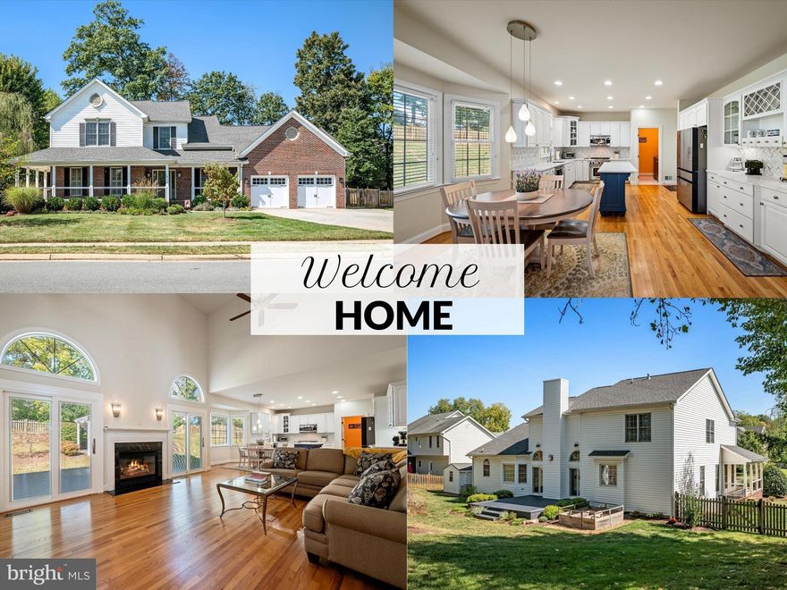 MAIN LEVEL LIVING AT ITS BEST WITH A MAIN FLOOR PRIMARY SUITE!

The Primary Suite features a spacious bedroom, walk-in closet with custom organizers for ample storage, and a luxurious bath with a jetted tub and walk-in shower with a high-quality glass door.

Main floor highlights include:

Roof approximately 3–4 years old

HVAC systems about 9 years old

New custom front door

Gorgeous hardwood flooring throughout

Formal living room with built-ins

Formal dining room with chair rail and crown molding

Large kitchen with abundant cabinetry, expansive prep space, large island, Thermador gas stove, newer dishwasher, stylish backsplash, and a sunny bow window in the breakfast area

Two-story family room with gas fireplace and abundant natural light

Convenient main floor laundry room with utility sink

Powder room thoughtfully placed for guests

Oversized 2-car garage finished inside with built-in tool cabinet and work area, and a generator for added peace of mind.

Upstairs: Three generously sized bedrooms, each with ample closet space, including a walk-in.

Finished basement with backyard access: Perfect for fun and relaxation, featuring a pool table, bar area, mounted TV that conveys, and luxury vinyl plank flooring. Additional highlights include rough-in plumbing for a future bath, workout area, bonus room with glass doors, unfinished storage with shelving, and easy access to utilities—including electric panel, Culligan water treatment system and a tankless hot water heater.

Exterior: New landscaping (approx. 3 years ago) and raised garden beds—perfect for vegetables or flowers.

This home is in a wonderful neighborhood with no HOA and a convenient in-town Berryville location close to shops, dining, and downtown amenities.