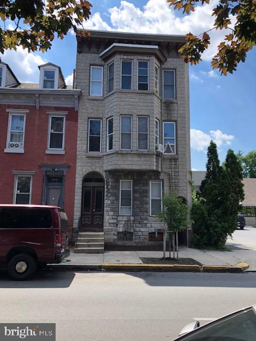 Location Location Location.... City Hall Block... 2 blocks from Doubletree Hotel and Santander Arena. Property consists of three, two bedroom apartments, each with private entrances plus a large 6 car (tandem) garage  with access from Poplar Street.  Upgraded separate electric services for each unit, plus electric service in the garage. Tenants pay gas for hot water/cooking and electric lighting.  All thermal replacement windows. Owner pays for heating, new November 2020 high efficiency gas boiler annual cost $1293. Main Building all rubber roof, garage is asphalt, coated. Annual water cost $1654. Current rents are low at: $650, $650, $650 and the garage at $330.