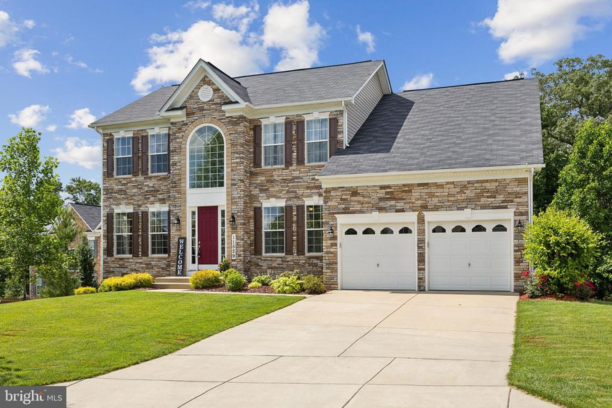 Offer deadline: 6 pm, 2 June 2024. This home is owner occupied and has a dog on the premises,  so you must resquest a showing  on line.   This beautiful, like new, large 5 bedroom, 4.5 bathroom has so many upgrades. The whole home has beautiful hardwood laminate throughout.  Living and dining rooms are near the large chef's eat-in kitchen with a gas stove and  granite countertrops, the area is large enough to hold a farmhouse table. The kitchen also opens up to the family room.  The whole open floor plan is perfect for hosting large groups or parites.   There is also a  deck off the kitchen which is great for when you want to take the entertaining outside.    The back deck also has a gas hookup for barbequing. On the main floor there an office space at the front of the house, which is perfect for working from home.  The laundry area is on the main floor, near the 2-car garage. Upstairs there are 3 large bedrooms in addition to the main suite.  Two  of the bedrooms share a Jack and Jill bathroom. The other bedroom has an en suite. The highlight of the upstairs is the main suite.  This truly is a retreat.  The area has a large spa-like bathroom with a large shower, sunken tub, two separate sinks, a huge wal-in closet, and a sitting room in the main bedroom area. The large, finished walkout basement has a bedroom and full bathroom, as well as a kitchenette with a wine refrigerator and granite countertops.  Another large room can be a media or workout room. The basement is ideal for family or guest  accomodations, or even renting out. The fenced, irrigated back yard has plenty of privacy and backs up to trees.  The beautifully maintained upscale community ahas a tennis court and playground for outside exercise and fun.  This home is close to shopping, eateries, National Harbor, and DC. This house is a really a party waiting to happen!  Check out the 3D tour