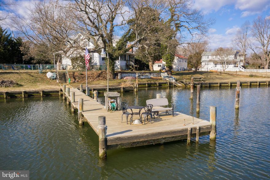 Builders and investors - come renovate or build your dream home.  This .47 acre waterfront lot with a private pier with electric can be yours.  Protected Spriggs Pond with quick and easy access to the Magothy River.  Approximately 277' of waterfront.    The value is in the land.  This home is sold as-is. Public water and sewer.  Beautiful views. Enjoy lunch at your local waterfront restaurant, The Point, located just down the street.